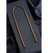 Hematit Doğal Taş Mat Kahverengi Yassı Balık Sırtı Kesim 6x4mm Dizi