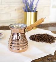BAKIR CEZVE MODERN DİLİMLİ MODEL 4 KİŞİLİK