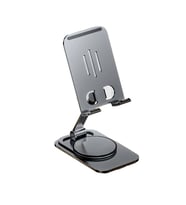 Vos Versa 360° Dönebilen Masaüstü Metal Telefon Standı VVE1049 (Siyah)