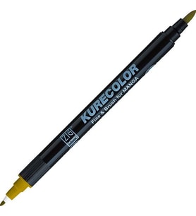Zig Kurecolor Fine & Brush for MANGA Marker Çizim Kalemi 153 Ochre 