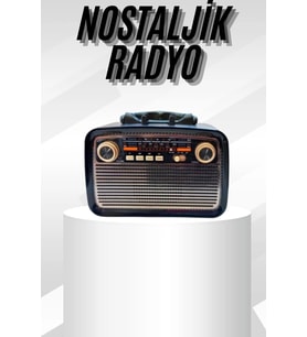Müzik Kutusu Bluetooth Bağlantılı El Fenerli Nostaljik Tasarım Radyo