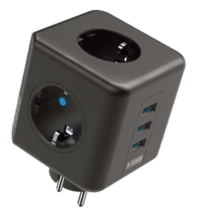 Winnboss Akım Korumalı Isıya Dayanıklı 3 lü Duvar Tipi Priz 3 Adet USB 3440