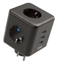 Winnboss Akım Korumalı Isıya Dayanıklı 3 lü Duvar Tipi Priz 3 Adet USB 3440