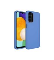 Samsung Galaxy A13 4G Uyumlu Kılıf Metal Çerçeve ve Buton Tasarımlı Silikon Zore Luna Kapak