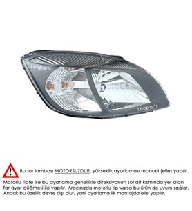 LEOPARTS Kia Rio Far Lambası Sağ (Elektrikli / Motorsuz) 2009-2011 92102-1G630
