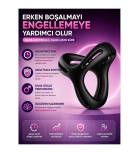 Ultra Esnek Yapıda Elastik Yumuşak Silikon Rahat Takılabilir Süper Testis Penis Halkası