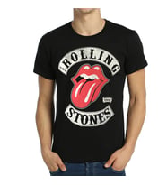 Bant Giyim - Rolling Stones Siyah Erkek Tişört