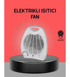 Mini Elektrikli Isıtıcı 2000w – Termostatlı Fanlı Isıtma, Taşınabilir Tasarım