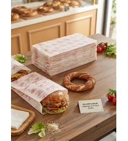 Premium Servis Kesesi 250’li Hamburger, Simit ve Fast Food Paket Servis Ambalajı