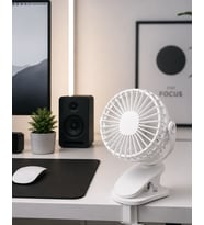 360 Derece Ayarlanabilir Sessiz Çalışan Mandallı Fan