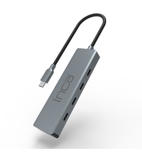 Inca ITPT-4TY Type-C 4 Port Hub  4x Type-C 3.1 Bağlantı Noktası  10Gbps Yüksek Hızlı Veri Aktarımı  15cm Kablo Uzunluğu  Alüminyum Alaşımlı Kasa  Windows, macOS, Linux, iPadOS ve Android Uyumlu  Tak Çalıştır