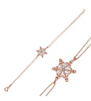 Aya Diamond Gümüş Rose Kar Çiçeği Kadın Bileklik