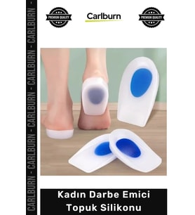 Özel Üretim Yumuşak Konfor Pedi Mavi Destekli Ergonomik Yastıklama Kadın Darbe Emici Topuk Silikonu