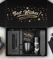 Kişiye Özel Defter & Deri Kılıflı Touch Pen Kalem & Siyah Kupa & Axe Deodorant & Kravat Hediye Seti