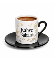 Kişiye Özel Baskılı Kalp Kulplu Türk Kahvesi Fincanı ve Tabağı – Fotoğraf, Isim ve Yazılı Hediye