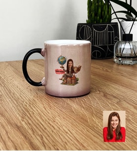 Kişiye Özel Karikatürlü Kadın Öğretmen Kupa Bardak Öğretmenler Günü Hediyesi