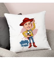 Kişiye Özel Oyuncak Kovboy Çocuk Karikatürlü Yastık