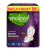 Molped Süpernight Gece Mega Ped 30 Adet