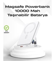 Kablosuz MagSafe Powerbank - iPhone Uyumlu, 10000 mAh, Isı Dağılımlı