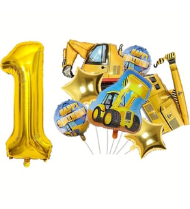 İŞ MAKİNALARI TEMALI FOLYO BALON SET