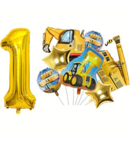 İŞ MAKİNALARI TEMALI FOLYO BALON SET