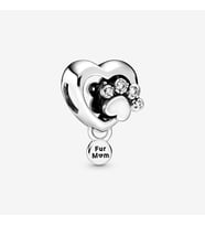 Pandora 798873C01-Işıltılı Pati ve Kalp