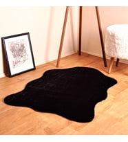 Rex Tavşanı Kısa Tüylü Post Peluş Siyah