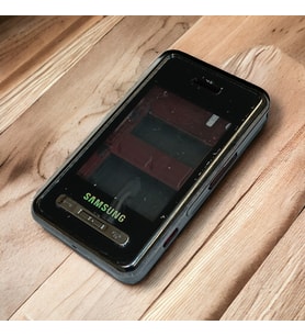 Samsung D980 Kasa Samsung Galaxy D980 Uyumlu Siyah Renk Orta Kasa Ön Arka Kapak Tuş Takımı