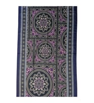Ecenur Soft Pamuk Retro Şal (Lacivert)