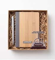 Kişiye Özel Modern Masaüstü Hediye Seti (Defter & Kalem & Newton Denge Topu 9x8 cm)