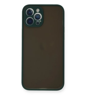 Newface Apple iPhone 12 Pro Kılıf Montreal Silikon Kapak - Yeşil