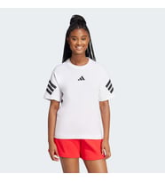 adidas JE0238 W FI 3S TEE Kadın T-Shirt (Beyaz)