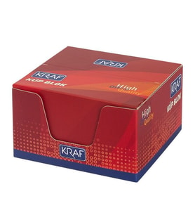 Kraf Küp Blok Beyaz 8x8 cm. 