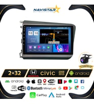 Honda Civic  2008-2015 Model 2GB + 64GB Android 13 Kablosuz Carplay Navigasyon Multimedya Sistemi