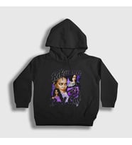 Presmono Unisex Çocuk Siyah Bad Gal Rihanna Kapüşonlu Sweatshirt 394762tt