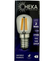 Heka 2W (22W) 2700K (Sarı Işık) E14 Duylu Led Rustik Ampul