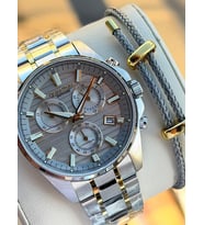 Quantum Sapphire Cam İtalyan Bileklikli 10 Atm Suya Dayanıklı 2 Yıl Garantili Erkek Kol Saati 11.310 (Gümüş)
