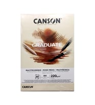 Canson Çizim Bloğu Graduate Mıx Medıa Natural 30 Yaprak A4 220 Gram