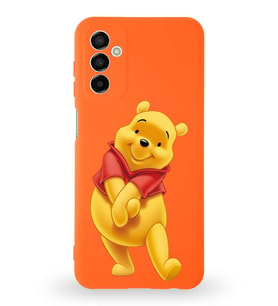 Samsung Galaxy A04s Uyumlu Lansman Kılıf Altı Kapalı İçi Kadife  Winnie-A Tasarımlı  Kapak (Şeffaf)