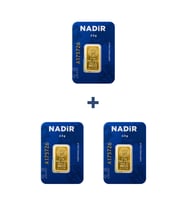 Nadir Gold 24 Ayar 7,5 Gram Külçe Altın (3 Adet 2,5 Gram Külçe Altın )