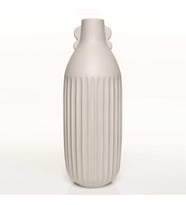 Vitale Antıque Krem Vazo Büyük 14*14*45 Cm AK.JL0050