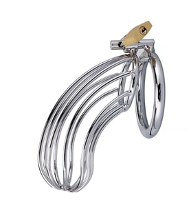 Paslanmaz Çelik Penis Kilidi Metal Esaret Kafesi Chastity Device Cock Cage Erkek Bekaret Cihazı