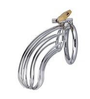 Paslanmaz Çelik Penis Kilidi Metal Esaret Kafesi Chastity Device Cock Cage Erkek Bekaret Cihazı
