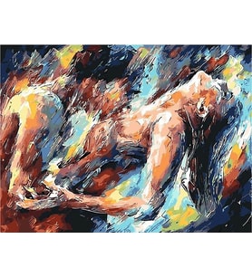 Arzu Sayılarla Boyama Seti  40x 50 cm (Tuvale Gerili)