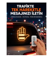 Mey İthalat® Kompakt Tasarımlı LED Jest Işığı – Selam ve Teşekkür Modları