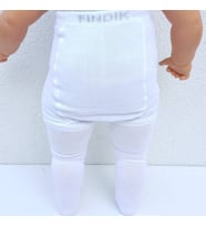 Beyaz Bebek Külotlu Çorap