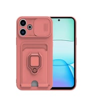Xiaomi Redmi 13 4g Kılıf Zuma Kartvizitli Yüzüklü Silikon - Pembe