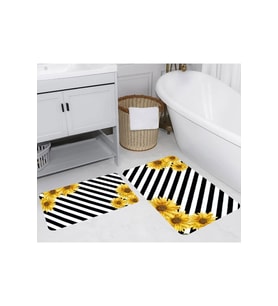 Eliana Home Baskılı 2'li Banyo Paspas Takımı RVG5269