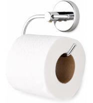 Banyo İris Krom Kaplama Açık Tuvalet Kağıtlığı, Yapışkanlı ve Vidalı Montajlı WC Kağıtlık, 35 mm Oval Bantlı Banyo Aksesuarı