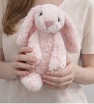 Pembe Sevimli Tavşan Uyku Arkadaşı 30 cm (Açık Pembe)